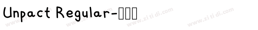 Unpact Regular字体转换